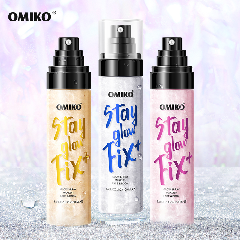 2030 2029  2028 OMIKO STAY GLOW FIX+ GLOW SPRAY MAKEUP FAC & BODY